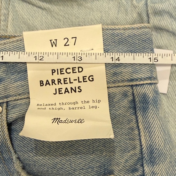 Madewell Pieced Barrel-Leg Jeans - Picture 7 of 7